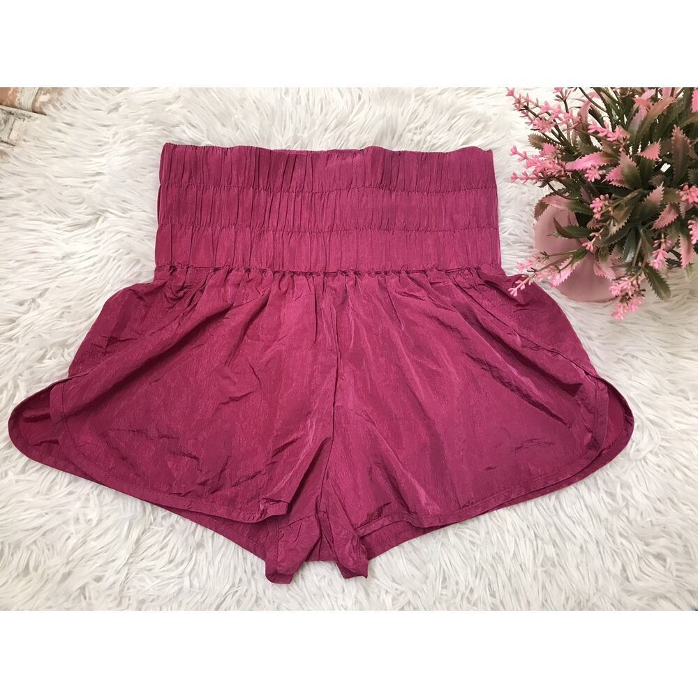 Automet High Rise Way Home Warm Up Running Yoga Gym Shorts Hot Pink Sz XS Sports
